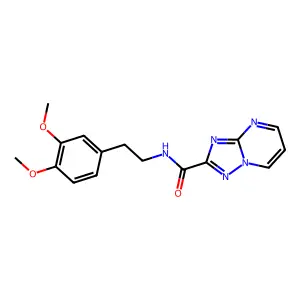 N-[2-(3,4-dimethoxyphenyl)ethyl][1,2,4]triazolo[1,5-a]pyrimidine-2-carboxamide structure