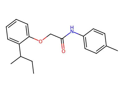 2-(2-sec-butylphenoxy)-N-(4-methylphenyl)acetamide structure
