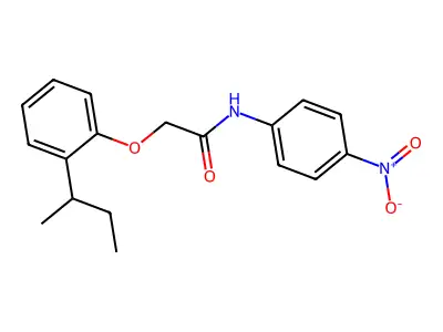 2-(2-butan-2-ylphenoxy)-N-(4-nitrophenyl)acetamide structure