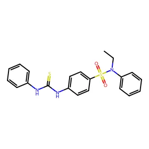 1-[4-[Ethyl(phenyl)sulfamoyl]phenyl]-3-phenylthiourea structure