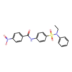 N-[4-[ethyl(phenyl)sulfamoyl]phenyl]-4-nitrobenzamide structure