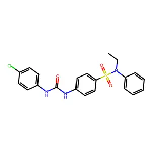 1-(4-Chlorophenyl)-3-[4-[ethyl(phenyl)sulfamoyl]phenyl]urea structure