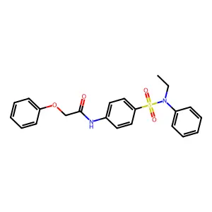 N-[4-[ethyl(phenyl)sulfamoyl]phenyl]-2-phenoxyacetamide structure