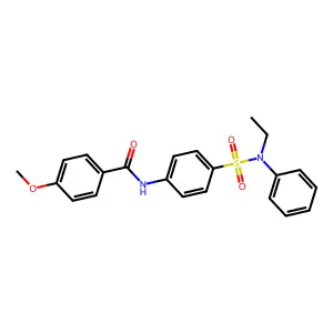 N-[4-[ethyl(phenyl)sulfamoyl]phenyl]-4-methoxybenzamide structure