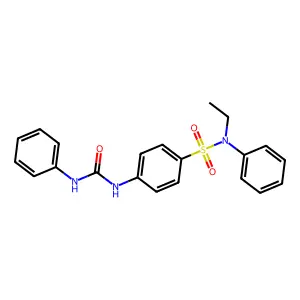 1-[4-[Ethyl(phenyl)sulfamoyl]phenyl]-3-phenylurea structure