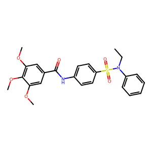 N-[4-[ethyl(phenyl)sulfamoyl]phenyl]-3,4,5-trimethoxybenzamide structure