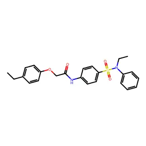 2-(4-ethylphenoxy)-N-[4-[ethyl(phenyl)sulfamoyl]phenyl]acetamide structure
