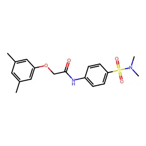 N-{4-[(dimethylamino)sulfonyl]phenyl}-2-(3,5-dimethylphenoxy)acetamide structure
