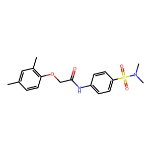 N-{4-[(dimethylamino)sulfonyl]phenyl}-2-(2,4-dimethylphenoxy)acetamide structure