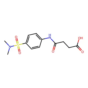 4-{4-[(Dimethylamino)sulfonyl]anilino}-4-oxobutanoic acid structure