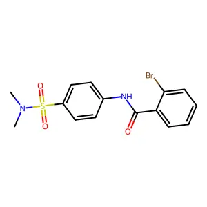 2-bromo-N-[4-(dimethylsulfamoyl)phenyl]benzamide structure