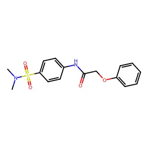 N-{4-[(dimethylamino)sulfonyl]phenyl}-2-phenoxyacetamide structure