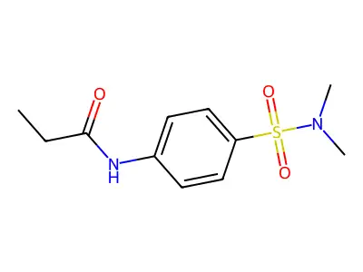 N-[4-(dimethylsulfamoyl)phenyl]propanamide structure
