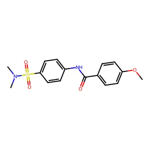N-{4-[(dimethylamino)sulfonyl]phenyl}-4-methoxybenzamide structure