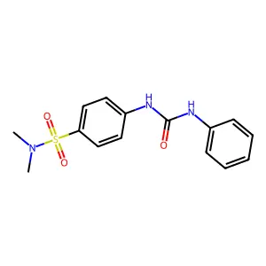 4-[(anilinocarbonyl)amino]-N,N-dimethylbenzenesulfonamide structure