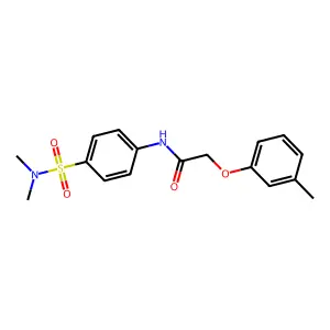 N-{4-[(dimethylamino)sulfonyl]phenyl}-2-(3-methylphenoxy)acetamide structure
