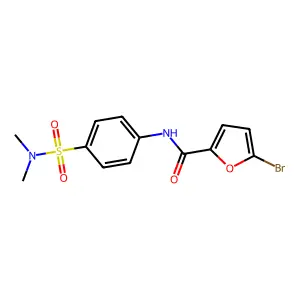 5-bromo-N-{4-[(dimethylamino)sulfonyl]phenyl}-2-furamide structure