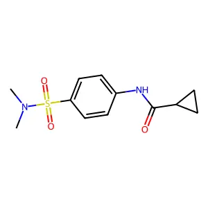 n-(4-(n,n-Dimethylsulfamoyl)phenyl)cyclopropanecarboxamide structure