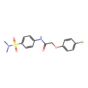 2-(4-bromophenoxy)-N-{4-[(dimethylamino)sulfonyl]phenyl}acetamide structure