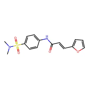 (E)-N-(4-(N,N-dimethylsulfamoyl)phenyl)-3-(furan-2-yl)acrylamide structure