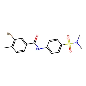 3-bromo-N-[4-(dimethylsulfamoyl)phenyl]-4-methylbenzamide structure