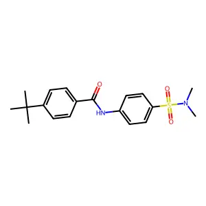 4-tert-butyl-N-[4-(dimethylsulfamoyl)phenyl]benzamide structure