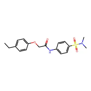 N-{4-[(dimethylamino)sulfonyl]phenyl}-2-(4-ethylphenoxy)acetamide structure