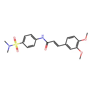 (E)-3-(3,4-dimethoxyphenyl)-N-(4-(N,N-dimethylsulfamoyl)phenyl)acrylamide structure