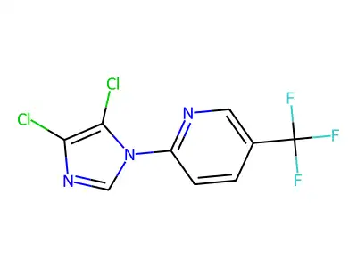 2-(4,5-dichloro-1H-imidazol-1-yl)-5-(trifluoromethyl)pyridine structure
