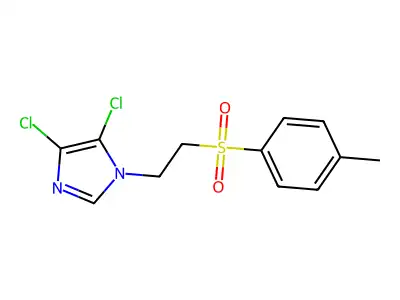 4,5-Dichloro-1-[2-(4-methylphenyl)sulfonylethyl]imidazole structure