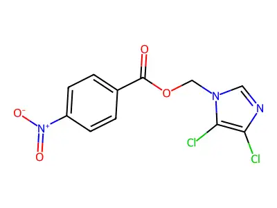 (4,5-Dichloroimidazol-1-yl)methyl 4-nitrobenzoate structure