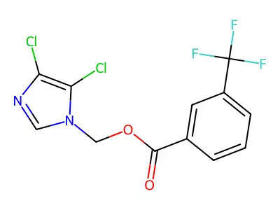 (4,5-Dichloroimidazol-1-yl)methyl 3-(trifluoromethyl)benzoate structure