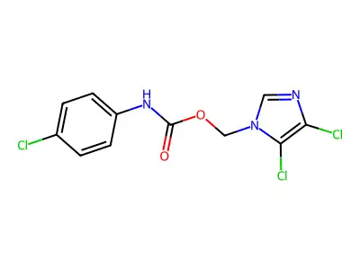 (4,5-Dichloro-1H-imidazol-1-yl)methyl N-(4-chlorophenyl)carbamate structure