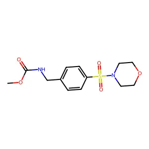 Methyl 4-(4-morpholinylsulfonyl)benzylcarbamate structure