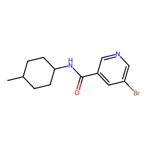 5-Bromo-N-(4-methylcyclohexyl)nicotinamide structure