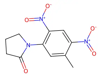 1-(5-Methyl-2,4-dinitrophenyl)pyrrolidin-2-one structure