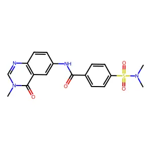 4-(dimethylsulfamoyl)-N-(3-methyl-4-oxoquinazolin-6-yl)benzamide structure
