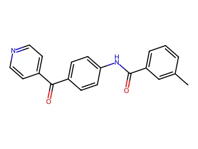 N-(4-isonicotinoylphenyl)-3-methylbenzamide structure