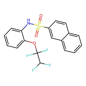 N-[2-(1,1,2,2-tetrafluoroethoxy)phenyl]naphthalene-2-sulfonamide structure