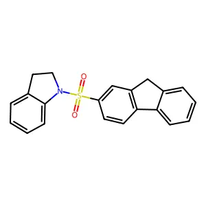 1-(9H-fluoren-2-ylsulfonyl)indoline structure