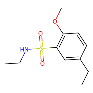 N,5-diethyl-2-methoxybenzenesulfonamide structure