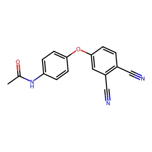 N-[4-(3,4-dicyanophenoxy)phenyl]acetamide structure