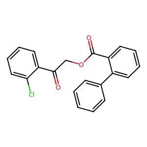 [2-(2-Chlorophenyl)-2-oxoethyl] 2-phenylbenzoate structure