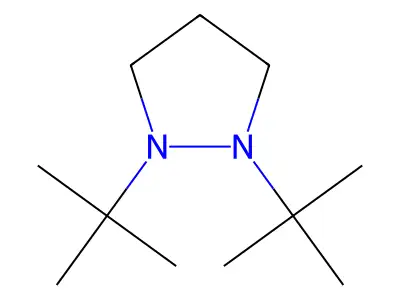 Pyrazolidine, 1,2-bis(1,1-dimethylethyl)- structure