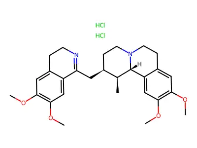 16,17-Dinoremetan, 1',2'-didehydro-1-methyl-6',7',10,11-tetramethoxy-, dihydrochloride, (1-alpha,2-alpha)-(+-)- structure