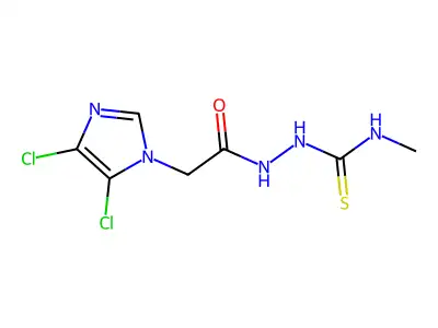 1-[[2-(4,5-Dichloroimidazol-1-yl)acetyl]amino]-3-methylthiourea structure