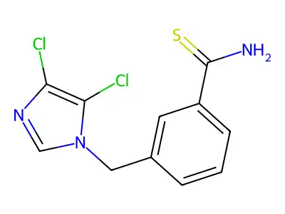 3-[(4,5-Dichloroimidazol-1-yl)methyl]benzenecarbothioamide structure