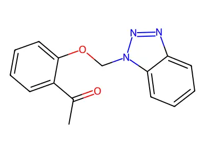 1-(2-(1H-1,2,3-Benzotriazol-1-ylmethoxy)phenyl)ethanone structure