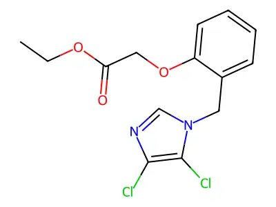 ethyl 2-{2-[(4,5-dichloro-1H-imidazol-1-yl)methyl]phenoxy}acetate structure