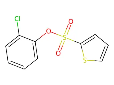 2-Chlorophenyl thiophene-2-sulfonate structure